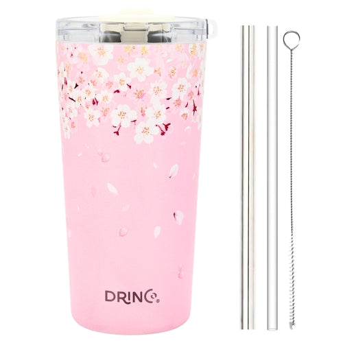 Seattle 20oz Insulated Tumbler Spill Proof Lid w/straw-Sakura